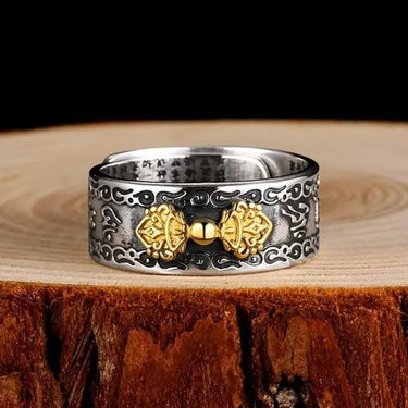 Heart Sutra Adjustable Signet Ring-Your Soul Place